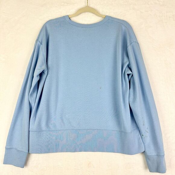 Polo Ralph Lauren Spellout Logo Crewneck Sweatshirt Size Large Preppy Old Money - Picture 2 of 9